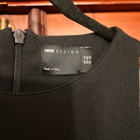 ASOS Wide Leg Cupro Jumpsuit – Two-Tone, Sleeveless, Chic - Picture 6 of 7